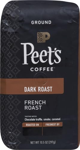 Peet's Coffee, Dark Roast Ground Coffee - French Roast 10.5 Ounce Bag