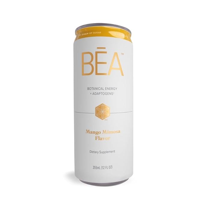 Isagenix BĒA™ Sparkling Energy Drink – Botanical Energy + Adaptogens – Mango Mimosa (12 Servings)