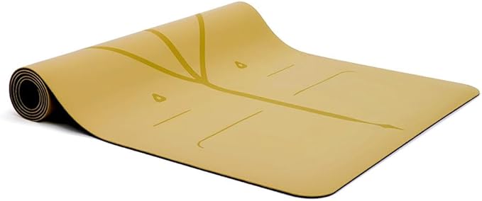 Liforme Original Yoga Mat – Free Yoga Bag Included - Patented Alignment System, Warrior-like Grip, Non-slip, Eco-friendly, sweat-resistant, long, wide, 4.2mm thick mat for comfort