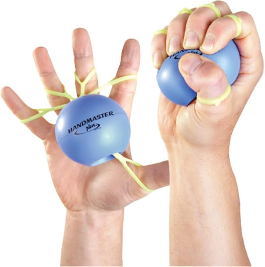 Physical Therapy Hand Exerciser - Forearm Exerciser with Stress Relief Ball - Hand Therapy Balls for Exercise, Training - Finger Exerciser & Strengthener - Soft Tension, Purple