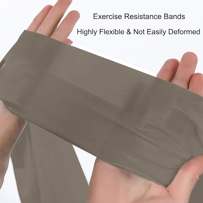 Resistance Bands, Elastic Exercise Bands for Working Out, Physical Therapy, Recovery, Yoga, Pilates, Strength Training