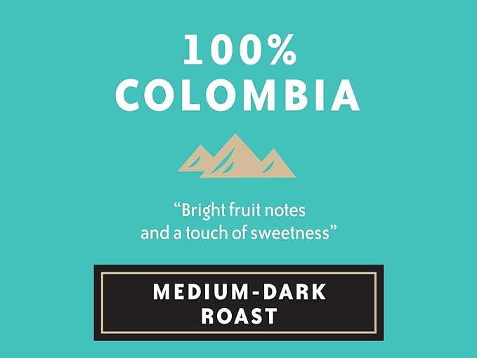 Community Coffee 100% Colombia, Medium Dark Roast Ground Coffee, 12 Ounce (Pack of 1)