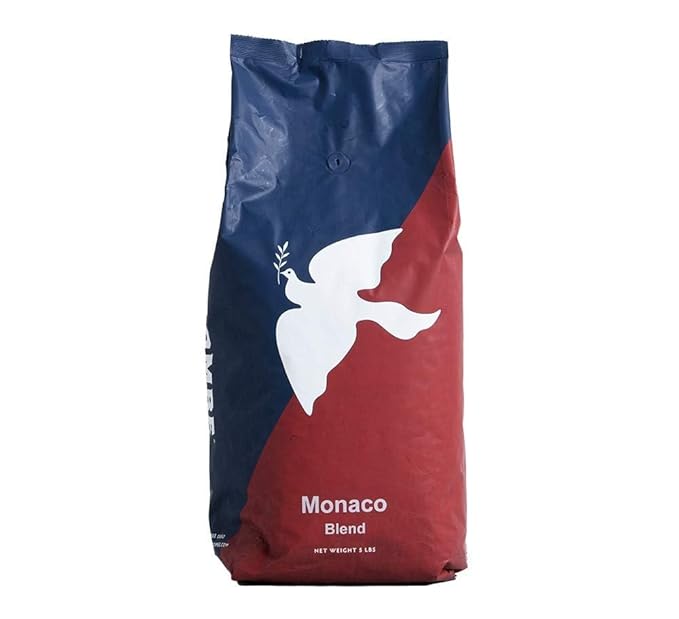 La Colombe Monaco Medium Roast Whole Bean Coffee - Notes of Milk Chocolate, Graham Cracker, Black Cherry, 5 Pound (Pack of 1)