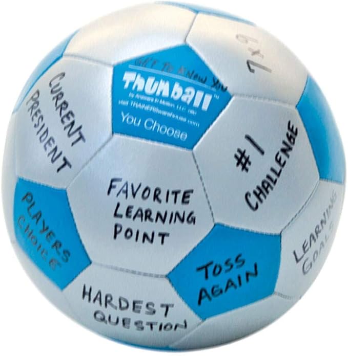 Trainers Warehouse 6" Thumball Collection, 32 Prompts for Conversation, Team Building, Relationship and Training