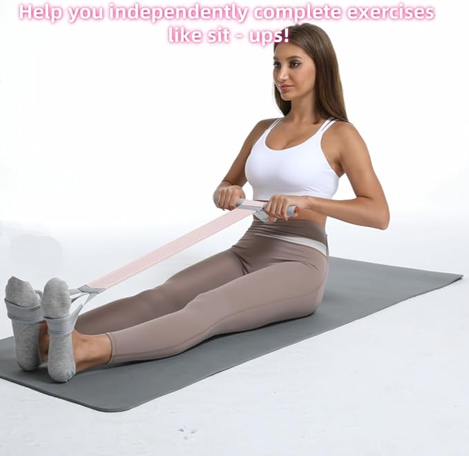 Multifunctional Tension Rope Set – Sit-Up Assistance, Knitted Fitness Equipment for Abdominal/Waist/Arm/Leg Stretching & Weight Loss Training,Gift a 90 Pound Knitted Resistance Strap