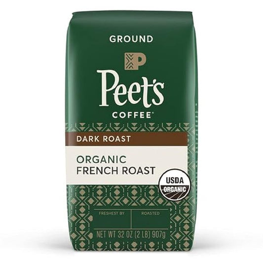 PEET'S Organic Ground French Roast, 32 Oz