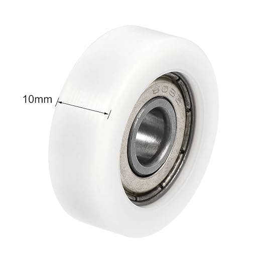 uxcell 608ZZ Ball Bearing Guide Pulley Roller Round Wheel 8x30x10mm Double Metal Shielded (GCr15) Chrome Steel Bearings 4pcs