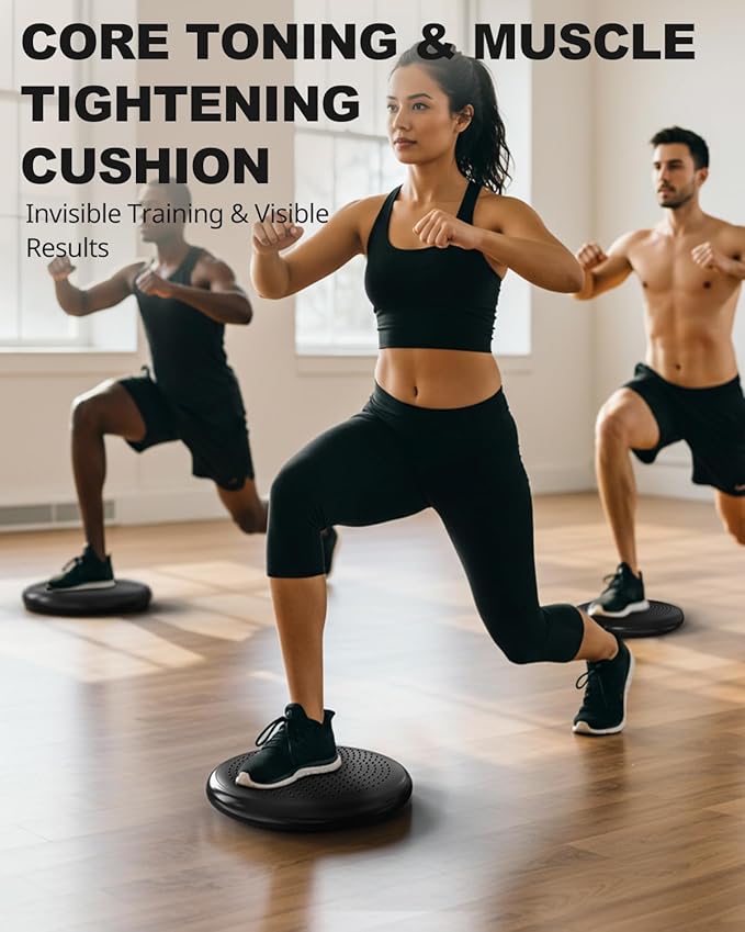 Trideer Wobble Cushion with Inflation Pump - Wiggle Seat for Sensory Kids(Multiple Colors), Balance Disc (Extra Thick)