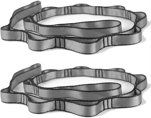 PRIOR FITNESS 2pcs Nylon Daisy Chain Straps for Aerial Yoga Hammock Swing Adjustable Aerial Silk Extender Strap Rope Anti-Gravity Yoga Extend Belts