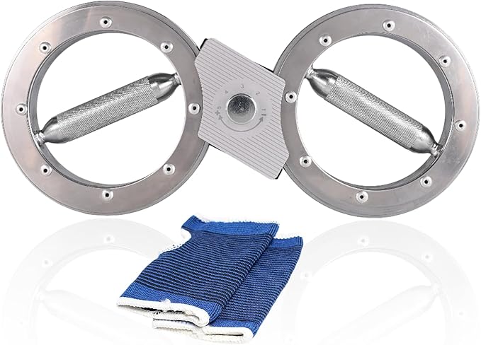 Exura Burn Machine Rotator 12 Pounds Adjustable Resistance With Gloves-Forearm Strength Trainer for Men&Women with 360 Degree Rotator Forearm Builder.