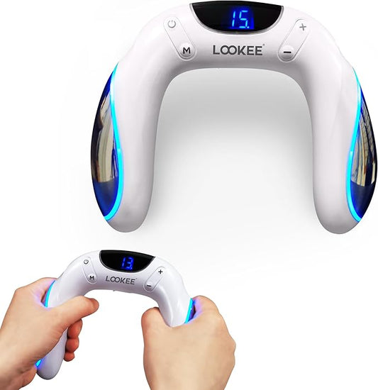 LOOKEE Arm Exerciser with 15 Levels | Arm Workout Equipment | Forearm & Hand Strengthener | Hand Strengthening Device for All Ages