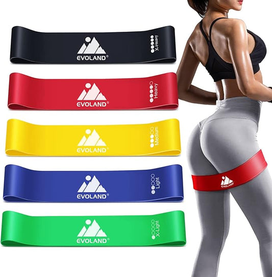Resistance Bands Set, Workout Bands with Handles, Door Anchor, Ankle Straps and Carry Bag, Exercise Bands for Shape Body and Home Workouts