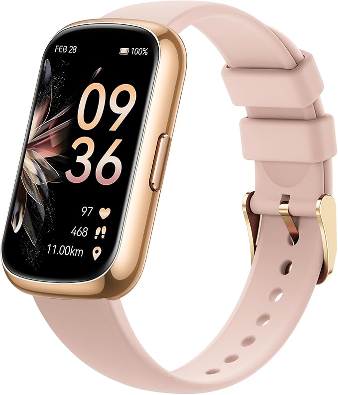 Health Fitness Tracker for Women Men: 24H Heart Rate Monitor Activity Trackers Blood Oxygen Sleep Step Calorie Tracking 5ATM Waterproof Fitness Smart Watches for Woman Compatible with iPhone Android