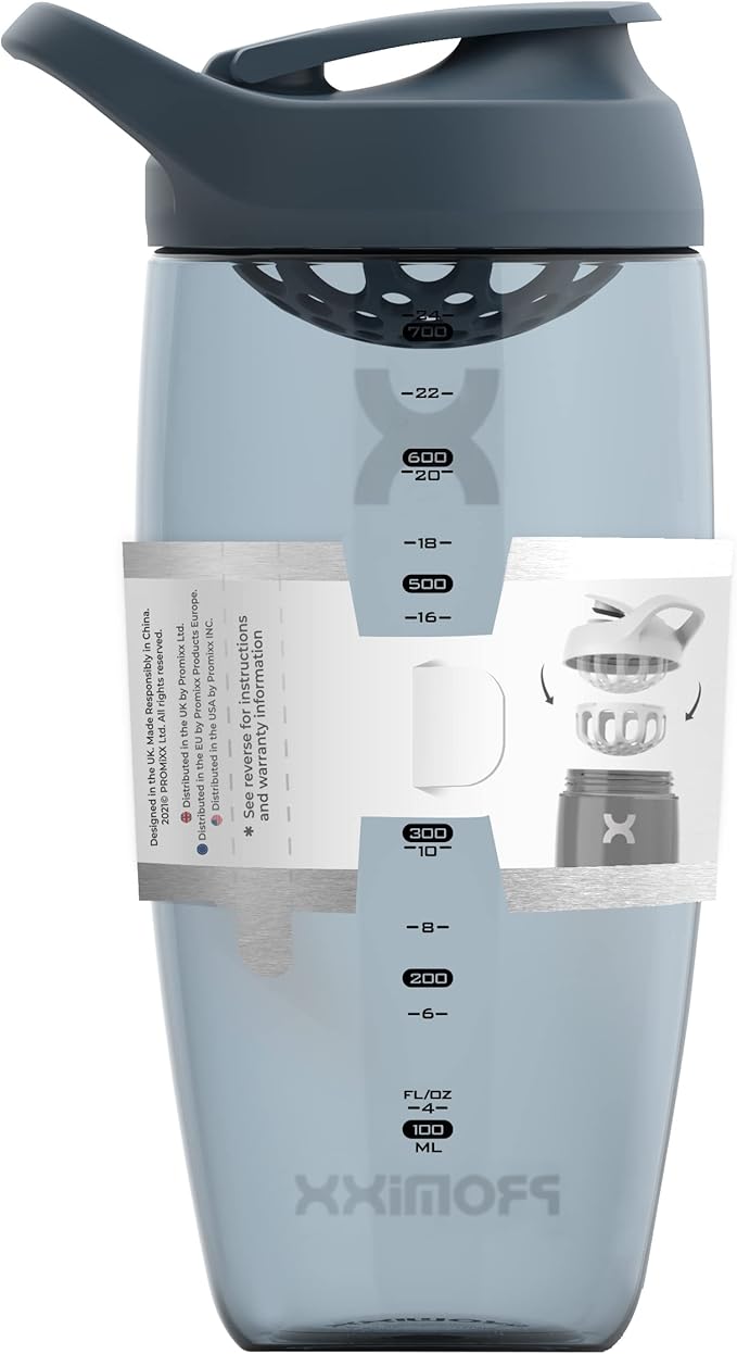 Promixx PURSUIT Protein Shaker Bottle – Premium Sports Shaker Bottles for Protein Mixes and Supplement Shakes – Easy Clean, Durable Protein Shaker Cup