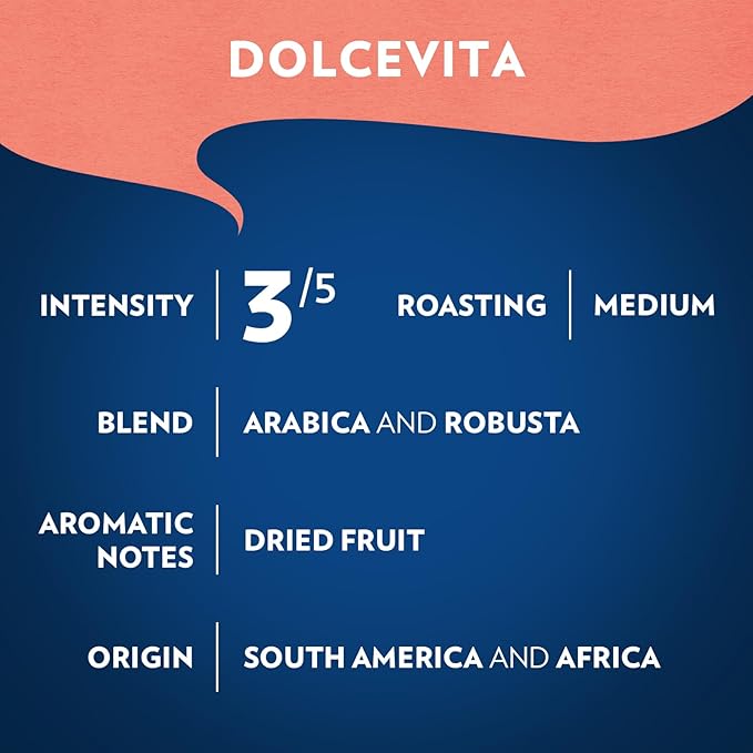 Lavazza Dolcevita Classico Whole Bean Coffee 12oz Bag, Medium Roast, Rich and Full-bodied, Intensity 3/5, Arabica and Robusta, Ideal for Drip Brewers, (Pack of 1) - Package May Vary