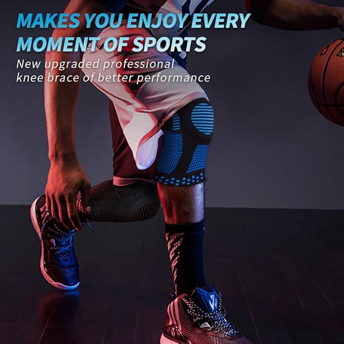 NEENCA Knee Brace for Women & Men, Medical Knee Support with Patella Pad & Side Stabilizers, Knee Compression Sleeve for Knee Pain, Meniscus Tear, ACL, Joint Pain, Runner, Workout - FSA/HSA Eligible