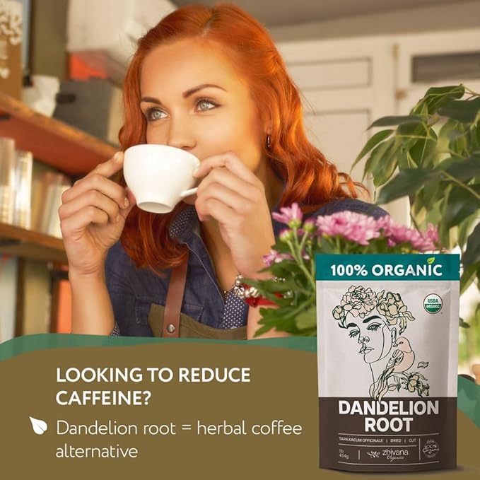 Super Value Pack 10 LB - Organic Dandelion Root Tea - Liver, Digestion, Gut Health - Herbal Coffee Alternative