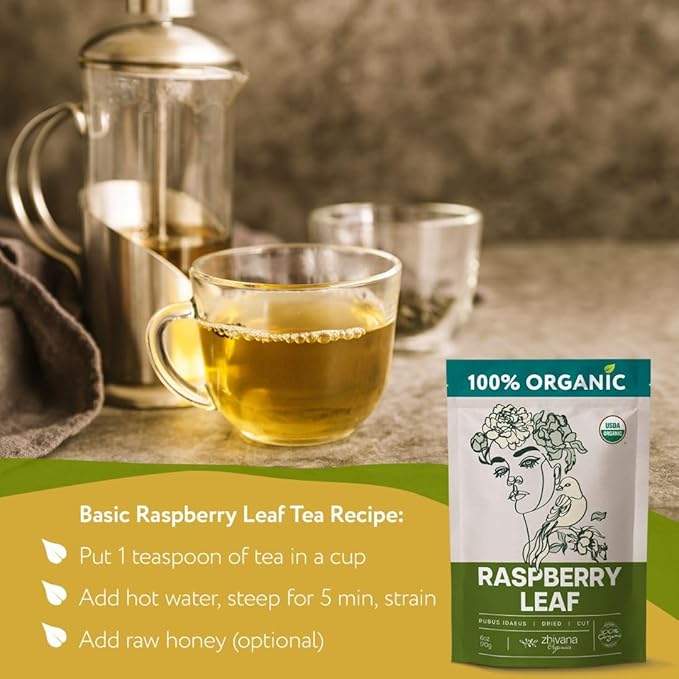 Super Value Pack 5 LB - Raspberry Leaf Tea - Womens Tea, Reproductive Health - Ease PMS Sympoms, Menstrual Cramps