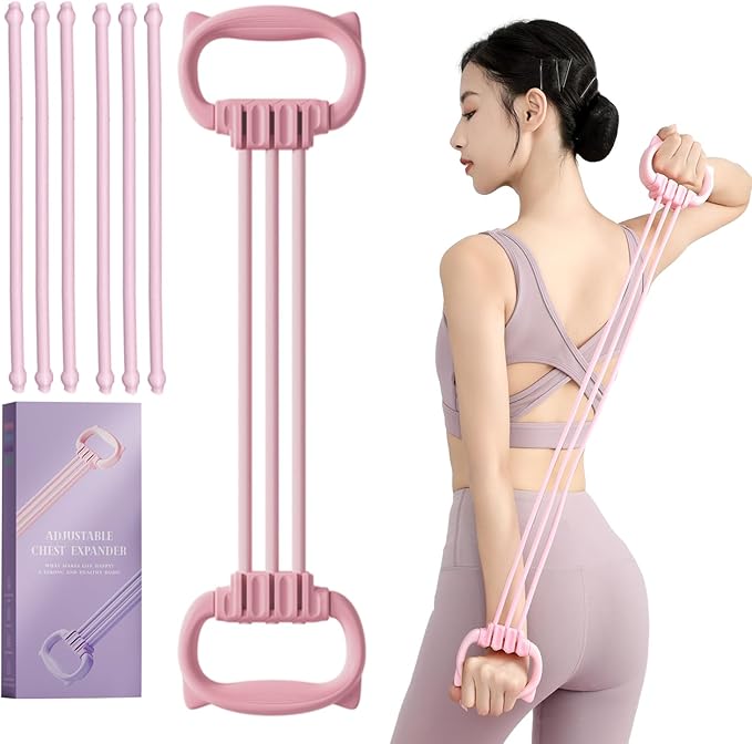 Resistance Bands with Handles, Single Resistance Bands, Exercise Bands with Comfortable Handles, Resistance Training, Physical Therapy, Home Workouts, Fitness, Pilates