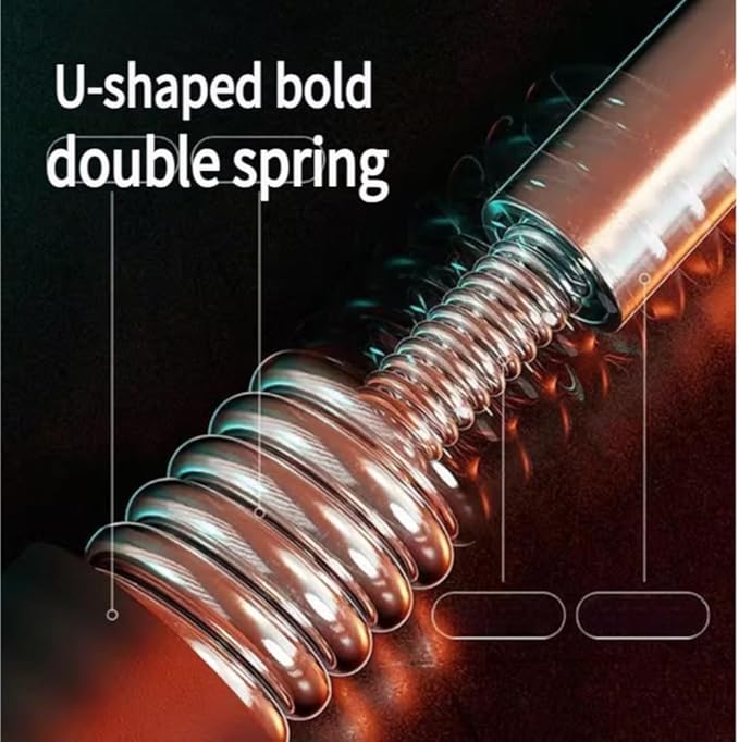 Twister Arm Exerciser,Adjustable Spring Workout Bar, Forearm Triceps Chest Enhanced Exercise Strengthener,Portable Home Fitness Equipment