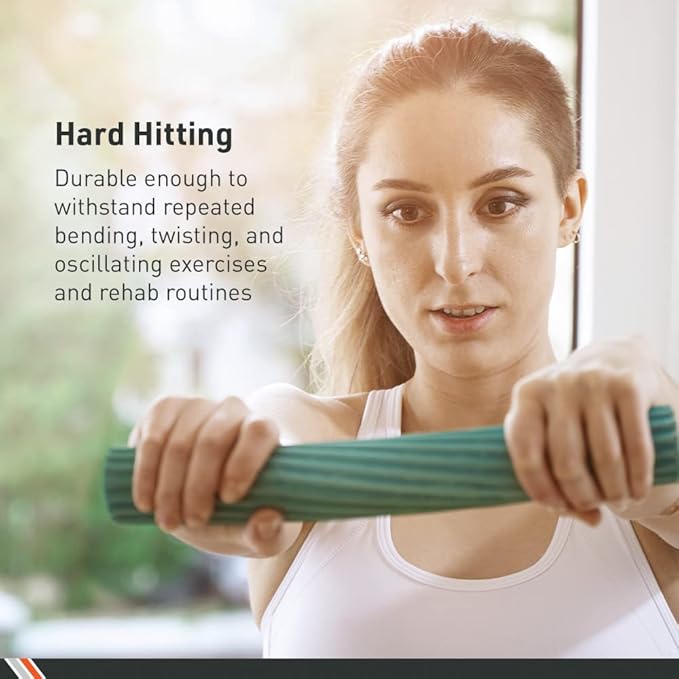 Body Sport Twist & Flex Bar – Flexible Rehab Equipment for Tennis Elbow, Golfer’s Elbow, Arm Injuries, & Tendonitis – Resistance Training for Improved Grip & Strength