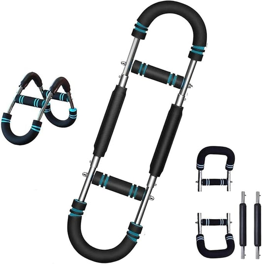 Twister Arm Trainer, Adjustable Power Twister Bar, Chest Shoulder Arm Muscle Training Equipment, Portable Spring Resistance, Detachable Design.