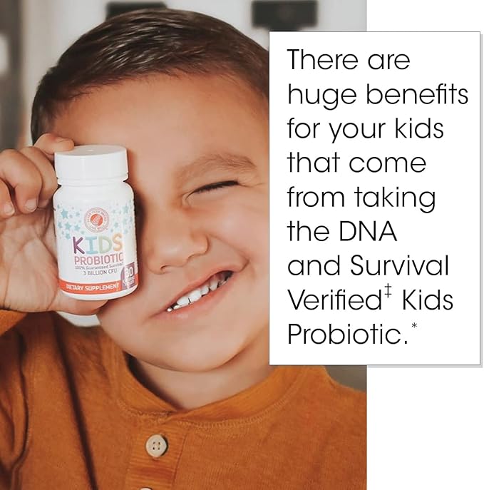 Silver Fern Brand Family Probiotics - Ultimate Adult Probiotic (1 Bottle = 60 Capsules) Plus Ultimate Children's Probiotic for Kids (1 Bottle = 30 Chewables) - Gut Health & Microbiome Support