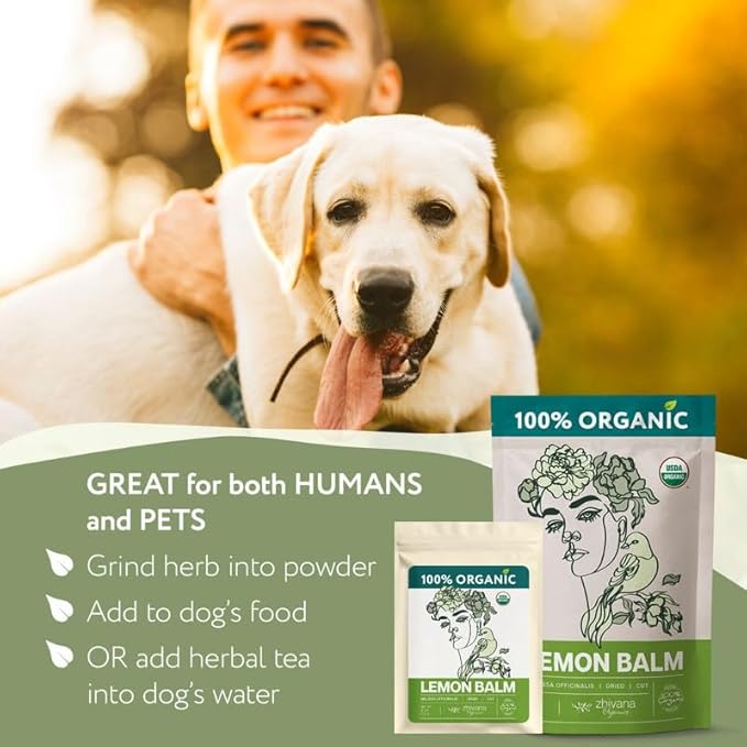 Lemon Balm Tea Organic - Lemon Balm Herb Loose Leaf - Melissa Tea, Tolonjil Tea Organic –- Anti-Stress, Sleep, Blood Pressure, Digestion - 4 Oz