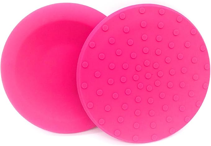 Silicone disc yoga anti-slip mat, fitness sports knee and elbow pads disc mat(Light Blue)