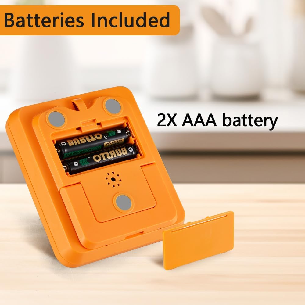 FCXJTU Digital Dual Triple Kitchen Timer, 3 Channels Magnetic Countdown Stopwatch Timer for Cooking, Loud Volume Large Display Multi Food Classroom Timer for Seniors & Teachers Battery Included (Blue)