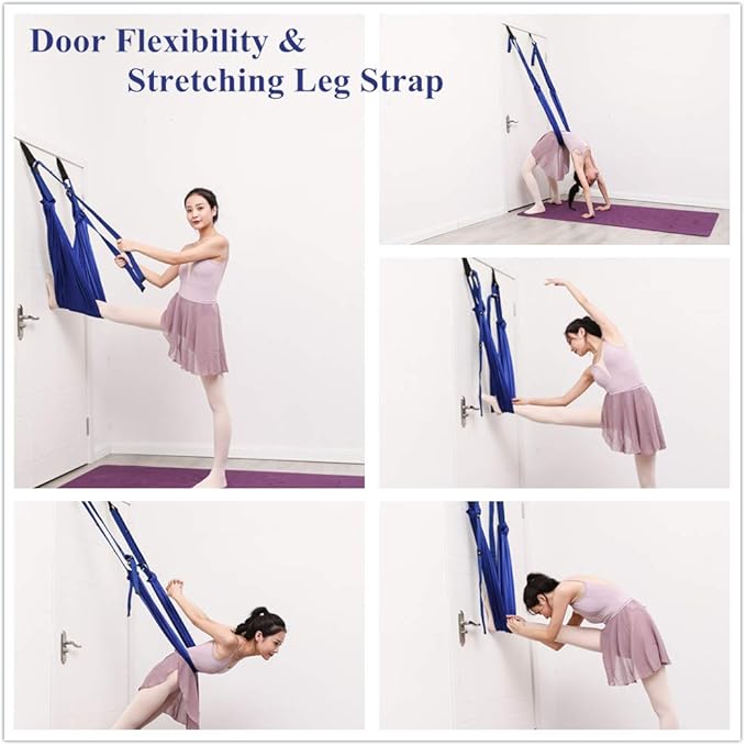 TOCO FREIDO Waist Back Leg Stretch Strap/Yoga Fitness Band, Leg Stretching Assist Trainer, Yoga Stretcher, Back Bend Split Inversion Strap for Fitness, Dance, Ballet, Gymnastics