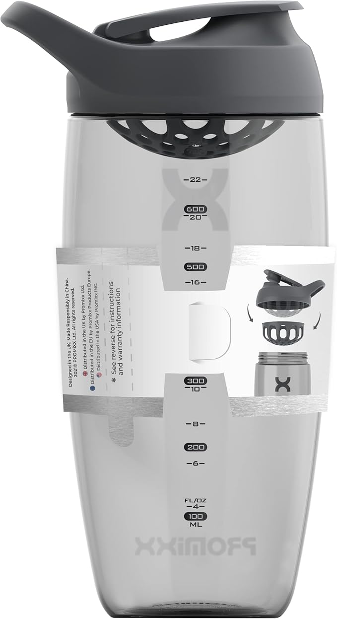 Promixx PURSUIT Protein Shaker Bottle – Premium Sports Shaker Bottles for Protein Mixes and Supplement Shakes – Easy Clean, Durable Protein Shaker Cup