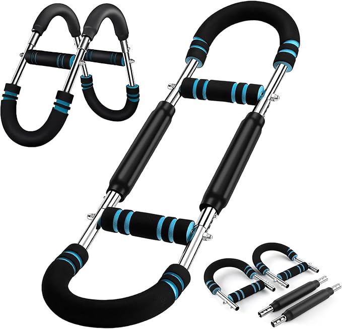 Upgraded Twister Arm Trainer – Adjustable Chest & Arm Workout Equipment for Men & Women, Full Body Strength Training Machine, Portable Spring Resistance Fitness Bar for Home Gym