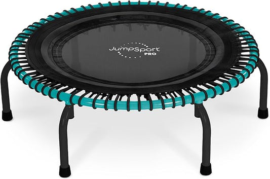 JumpSport 350 PRO Indoor Heavy Duty Fitness Trampoline, 39-inch | 36 Premium EnduroLast 4 Elastic Cords | Customized Bounce with 7 Settings | 300 lb Wt. Rating | 60-Day Free Trial to 350+ Videos