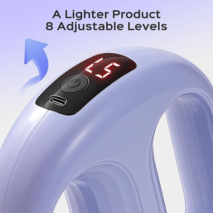 Small Lightweight Vibration Plate Portable,Handheld Lymphatic Drainage Massager,Exercise Shaker Machine for Weight Loss,Cordless and Mini,8-Level Adjustable, Purple