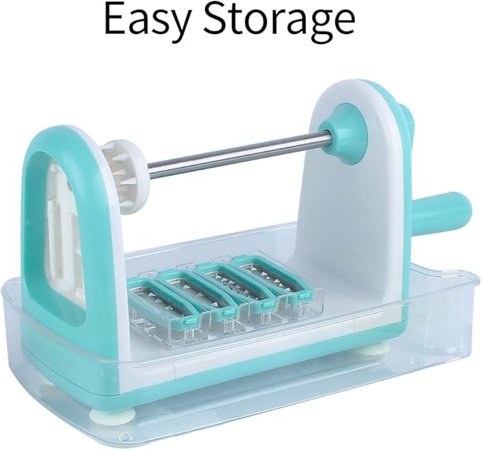 Ourokhome Zucchini Noodle Maker Spaghetti Spiralizer - 5 Blades Vegetable Slicer for Veggie Noodles and Curly Chips