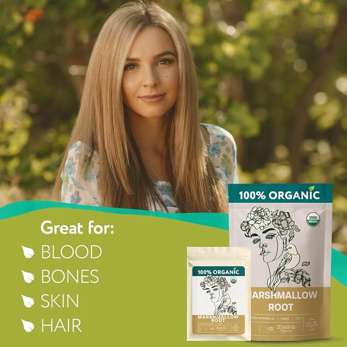 Super Value Pack 5 LB - Marshmallow Root Tea - Throat, Gut Lining, Digestion Support - Antioxidant Properties