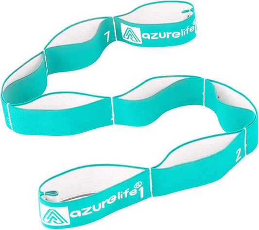 Premium Durable Stretch Straps with Loops, Stretching Strap for Physical Therapy, Multi-Loop Yoga Strap Fitness Exercise Strap for Yoga, Pilates, Dance, Flexibility&Exercise