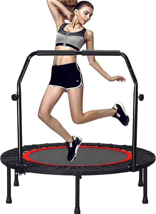Trampoline, Portable Fitnes Foldable Trampoline in-Home Mini Rebounder, Exercise Trampoline for Kid/Adults, 40" Max Load 330lbs