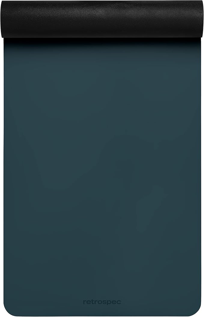 Retrospec Laguna 5mm Yoga Mat - Fitness Mat for Women, Men & Children, Slip-Resistant and Moisture Absorbing Exercise Mat for Home, Pilates, Yoga and Floor Workouts