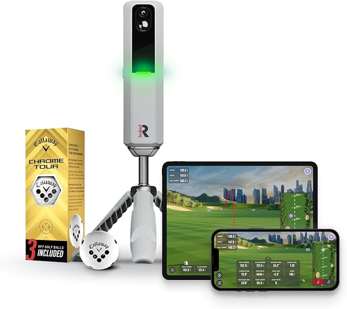 Rapsodo - MLM2PRO Golf Launch Monitor, Simulators for Home & Training, Mobile Launch Monitor for Golf Swing Analysis, Measures Spin Rate & Axis, Tracker & Swing Analyzer, Indoor Outdoor Use