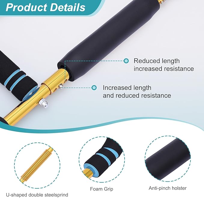 Twister Arm Trainer,40-130lb Adjustable Chest Workout Equipment,Muscle Builder & Strength Training for Arms,for Men & Women, Home Gym Strength Trainer