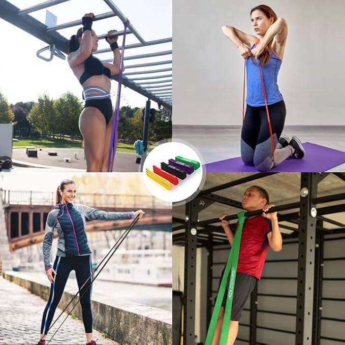 POWER GUIDANCE Pull Up Assist Bands - Stretch Resistance Band - Mobility Band - Powerlifting Bands - by Perfect for Body Stretching, Powerlifting, Resistance Training