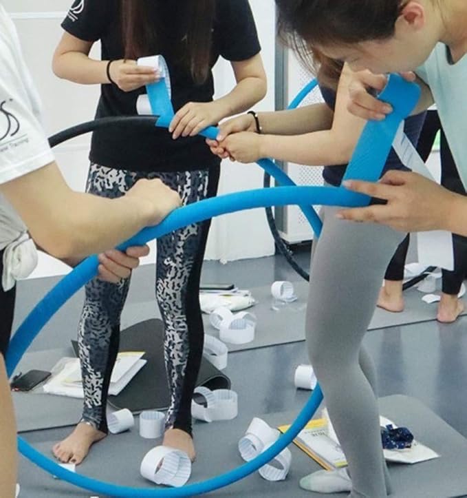 PRIOR FITNESS Premium Lyra Hoop Tape, Aerial Lyra Hoop Anti Skid Tape, 16.4ft/5m Aerial Hoop Lyra Tape Non-Slip Grip Tapes Yoga Rig Tape for Exercises Gymnastics Acrobatics Kinesiology