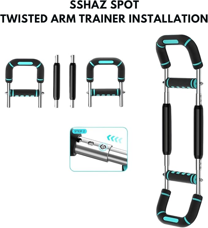 Twister Arm Trainer, Chest Workout Equipment Arm Strength Trainer for Man & Women, Home Gym Strength Trainer, Adjustable Resistance Arm Trainer (65lbs- 110lbs)