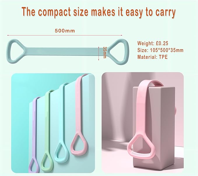 Figure 8 Resistance Band, Arm Back Shoulder Exercise Elastic Rope Stretch Fitness Band, Foot, Leg, Hand Stretcher, Arm Exerciser for Yoga Pilates Stretching Physical Therapy, Home Gym Workout