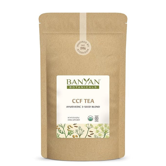 Banyan Botanicals CCF Tea (Cumin, Coriander, Fennel) – Organic Traditional Ayurvedic Detox Tea For Supporting Digestion & Gentle Cleansing* – ½ lb. – Non-GMO Sustainably Sourced Vegan
