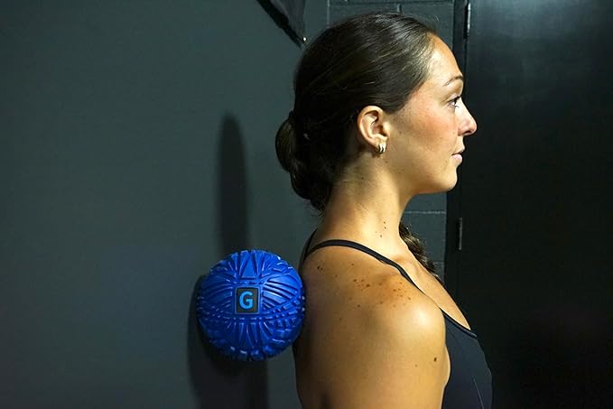 Large Trigger Point Massage Ball - 4.75 Inch Hard Rubber Therapy Ball for Myofascial Massage - Deep Tissue Massager for Myofascial Release (Also for Exercise and Pressure Point Recovery)