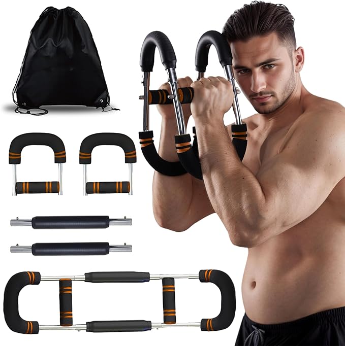 Ultimate Twister Arm Trainer, Adjustable Chest Workout Equipment, Arm Trainer for Men, Chest Trainer for Men, Shoulder Muscle Training, Portable Spring Resistance Home Fitness Equipment