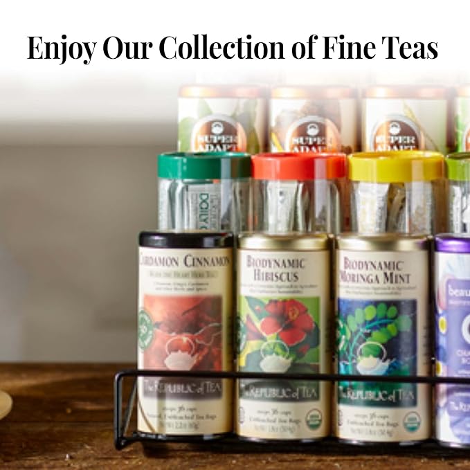 The Republic Of Tea Almond Coconut Macaroon Red Rooibos Herbal Tea, 250 Tea Bag Bulk